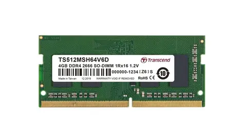 Transcend paměť 4GB / SODIMM / DDR4 2666 / 1Rx16 / CL19
