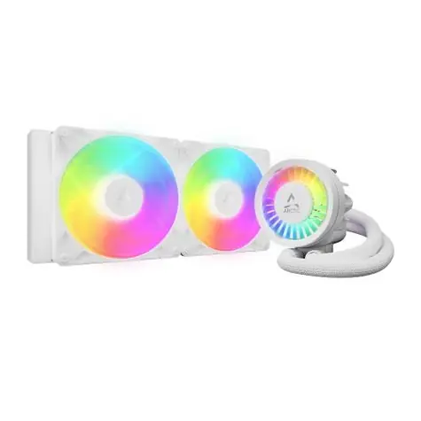 ARCTIC Liquid Freezer III Pro 280 A-RGB bílá / 2x 140 mm / Fluid Dynamic Bearing / 800 - 2800 RPM / Intel + AMD