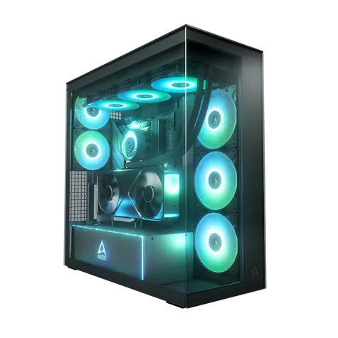 ARCTIC Xtender VG Premium černá / PC skříň / Bez zdroje / tvrzené sklo