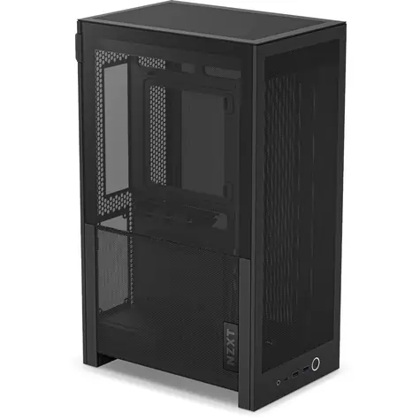 NZXT H2 Flow černá / mITX / 2x USB-A 3.2 / 1x USB-C 3.2 / 2x 120mm / průhledná bočnice / bez zdroje