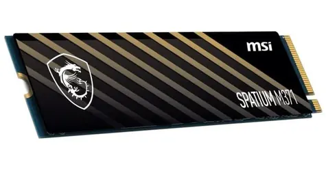 MSI SPATIUM M371 1TB / M.2 2280 / PCIe Gen4 / 3D NAND flash / R: 2350MBps / W: 1900MBps / MTBF: 1.5mh