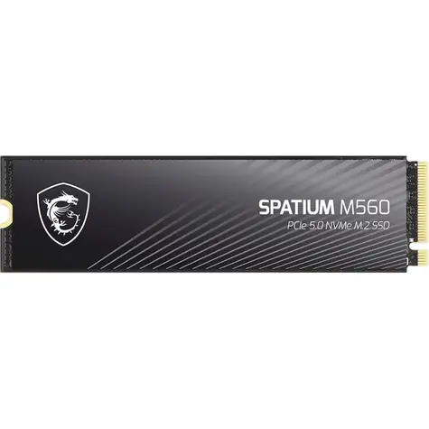 MSI SPATIUM M560 2 TB / M.2 2280 / PCIe Gen5 / 3D TLC / R: 10300MBps / W: 8700MBps / MTBF: 1.5mh
