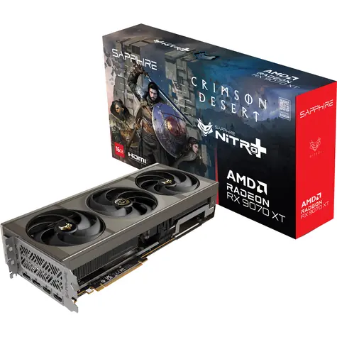 Sapphire NITRO+ Radeon RX 9070 XT OC Crimson Desert Version 16GB / 3060 MHz / 16GB GDDR6 / 256-bit / 2x HDMI + 2x DP