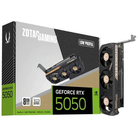ZOTAC GAMING GeForce RTX 5050 Low Profile 8GB / 2317-2572GHz / 8192 MB GDDR6 / 128bit / 1x HDMI + 2x DP / 550W (8)