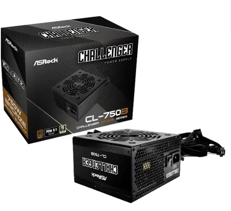 ASROCK Challenger CL-750B / ATX / 750W / 80 Plus Bronze / 120mm 