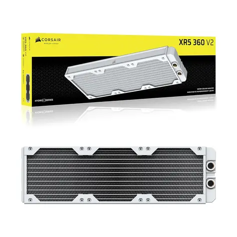 Corsair Hydro X Series XR5 360mm V2 bílá / radiátor vodního chlazení / 396x120x30mm / G1|4
