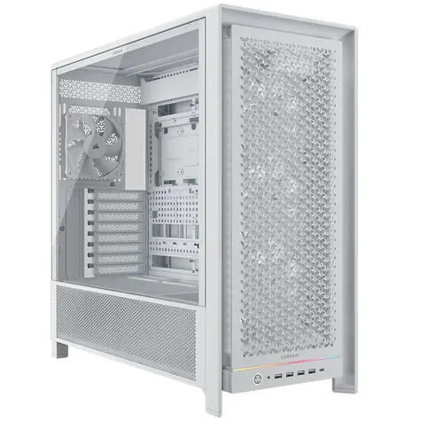Corsair FRAME 5000D RS bílá / E-ATX / 4x USB-A / 1x USB-C / 4x 140mm / bez zdroje / průhledná bočnice 