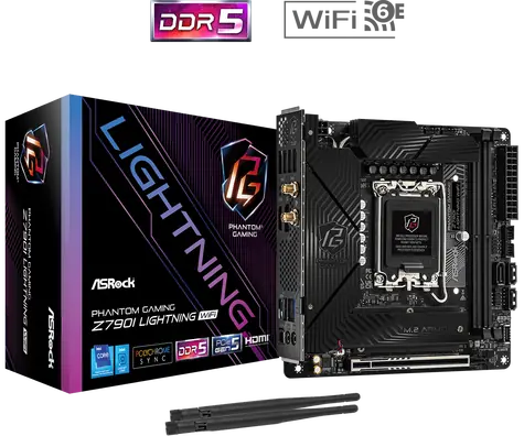 Rozbaleno - ASRock Z790I LIGHTNING WIFI / Z790 / LGA 1700 / 2x DDR5 / PCIEx16 / 1x 2.5GLAN / mITX / rozbaleno