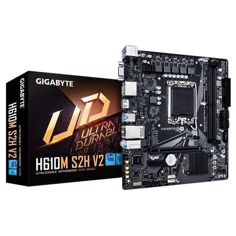 Rozbaleno - GIGABYTE H610M S2H V2 / H610M / LGA1700 / 2x DDR5 / PCIEx16 / 1xGLAN / micro-ATX / rozbaleno