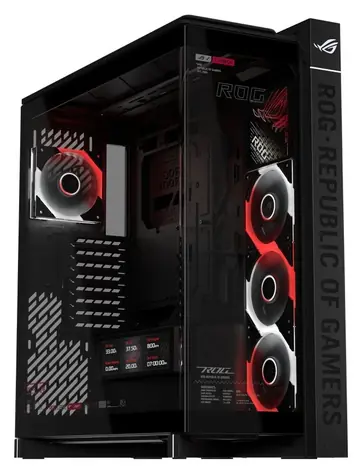 Rozbaleno - ASUS ROG Cronox ARGB TG Curve / Skříň / ARGB podsvícení / Tvrzené sklo / Zakřivené boční sklo / rozbaleno