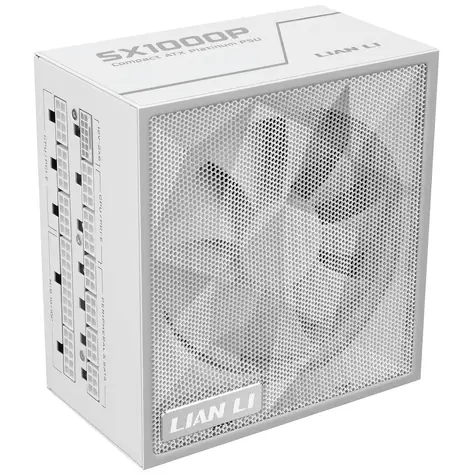 Rozbaleno - Lian Li SX Series 80 PLUS Platinum bílá / ATX 3.1 / 1000W / 80 PLUS Platinum / Aktivní PFC / modulární / rozbaleno