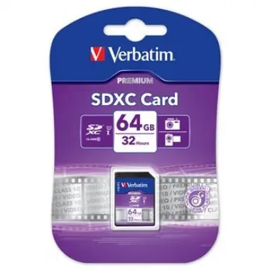 Verbatim SDXC 64 GB pamětová karta SecureDigital  / 10MBs / class 10