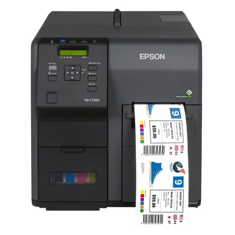 EPSON ColorWorks C7500G / Pokladní / Inkoust / Barevná / USB + LAN / černá