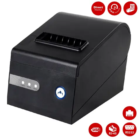 Xprinter C260-K  / Pokladní termotiskárna / USB / LAN / RS232 / 80mm / Černá