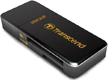 Transcend TS-RDF5K / USB 3.0 / SD, SDHC (UHS-I), SDXC (UHS-I), microSDHC (UHS-I), microSDXC (UHS-I) / černá