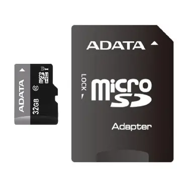 ADATA Premier Micro SDHC karta 32GB + SD adaptér / UHS-I U1 Class 10 / R: 30MB/s / W: 10MB/s