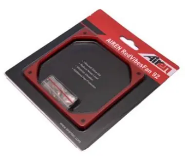AIREN RedVibesFan 92 antivibrační podložka pro 92mm ventilátor / červená