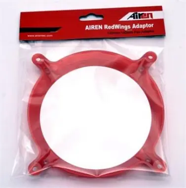 AIREN RedWings Adaptor adaptér pro připevnění 140 mm ventilátoru na 120mm uchycení / červená