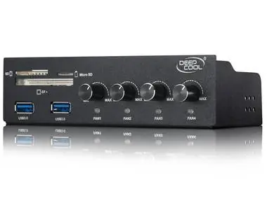 DEEPCOOL DEEPCOOL ROCK MASTER V3.0 / regulátor ventilátorů do  5.25