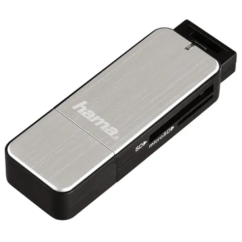 Hama čtečka karet USB 3.0 SD & microSD stříbrná