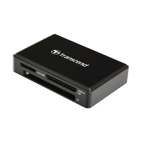 Transcend USB 3.1 čtečka paměťových karet černá / SDHC & SDXC (UHS-I&II) / microSDHC & SDXC (UHS-I)