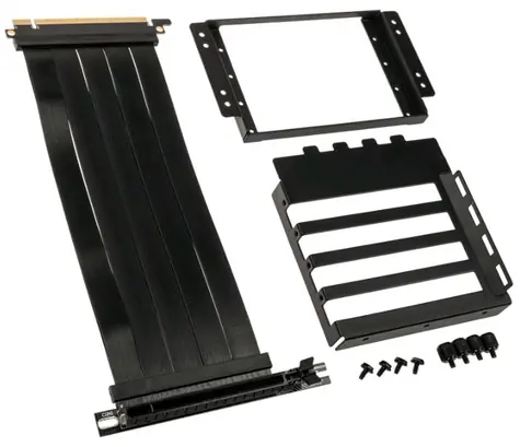 Lian Li O11D-1X-4 Riser Card Kabel + PCI-záslepka slotu - PCIe 4.0 černá