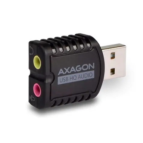 AXAGON ADA-17, USB 2.0 - externí zvuková karta HQ MINI, 96kHz/24-bit stereo, vstup USB-A  / doprodej