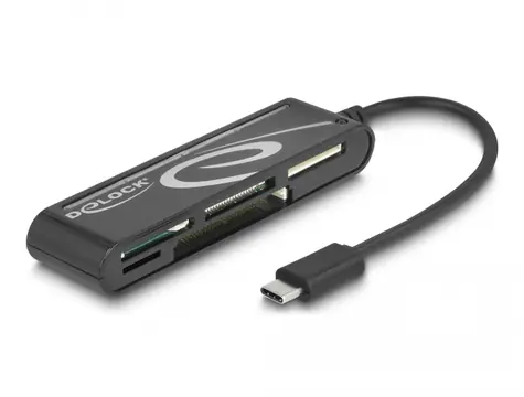 Delock USB 2.0 čtečka karet USB Type-C (M) 5 slotů