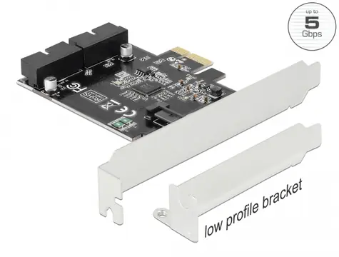 Delock Karta PCI Express - 2 x interní pinové konektory / USB 3.0