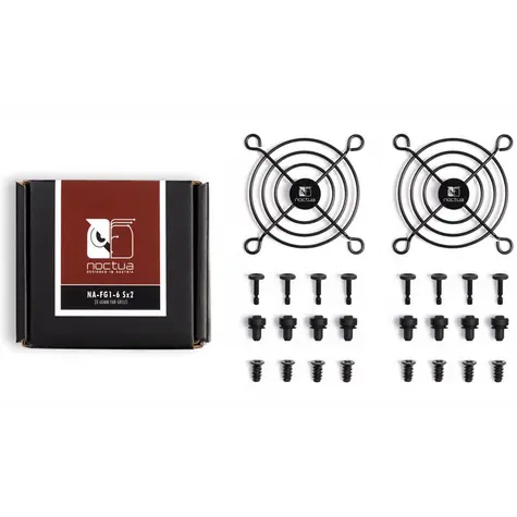 Noctua NA-FG1-6 Sx2 černá 2ks / Mřížka pro ventilátor / 60 mm