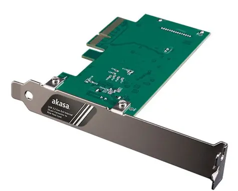 AKASA PCIe karta USB 3.2 Gen 2x2 interní konektor