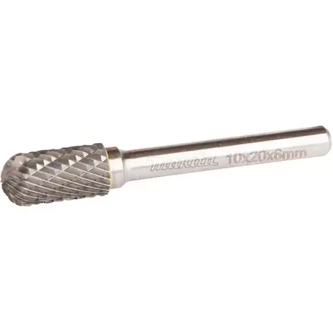 Makita B-52750 / brusné frézy / 10x20x6 mm / oblá dělené ostří kov / nerez