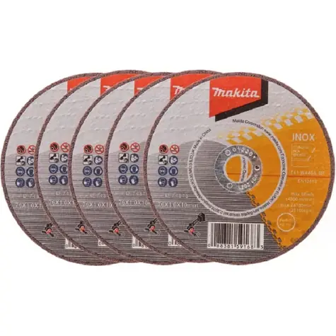 Makita D-74815-5 Řezný kotouč na nerez 76x1.0x10mm / pro DMC300 / 5 ks