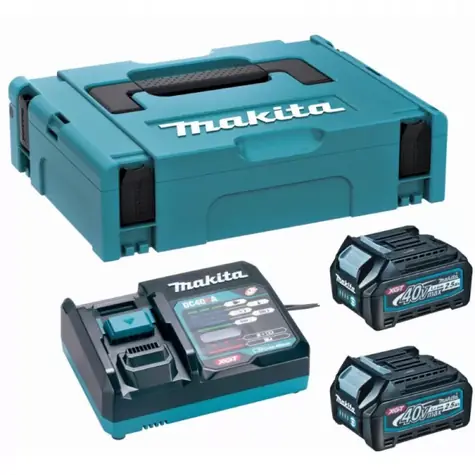 Makita 191J97-1 / Sada akumulátorů Li-ion XGT 40V 2xBL4040+DC40RA+Makpac