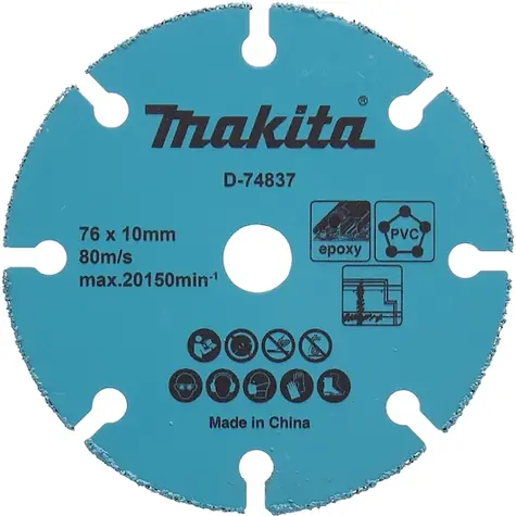 Makita D-74837 / kotouč řezný univerzál / 76x1.7x10mm / pro DMC300