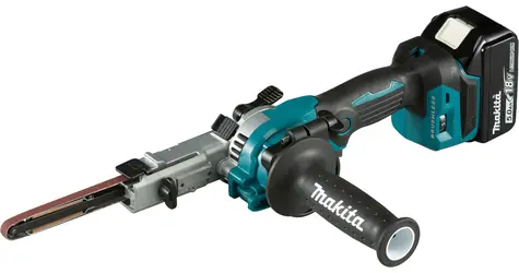 Makita DBS180RTJ / Pásová bruska / 18V / Rychlost pásu až 1700m-min / 9x533mm / 2x5.0Ah 
