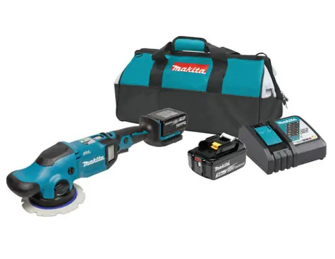 Makita DPO600RTE / Aku leštička / 18V / průměr 150mm / 780 ot-min / 6800 z-min / 2x5.0Ah