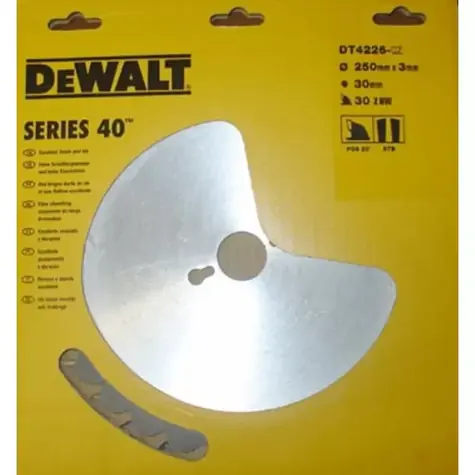 DeWalt DT4226 / Pilový kotouč pro pily / Průměr 250x30 mm / Šířka řezu 2.0 mm / Počet zubů 30