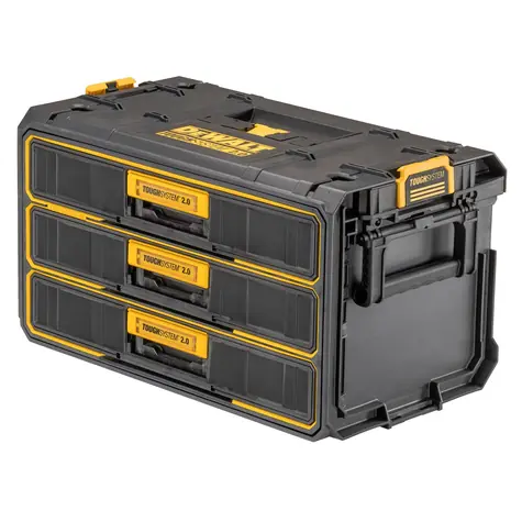 DeWalt DWST08330-1 / ToughSystem 2.0 / Úložný box se 3 šuplíky / Rozměry 550 x 330 x 300 mm 