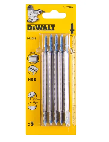 DeWalt DT2085 / Sada pilových listů HSS / 135x1.2mm / 5ks