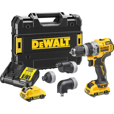DeWalt DCD703L2T / Aku Bezuhlíkový vrtací šroubovák / 12 V / 2x2.0 Ah
