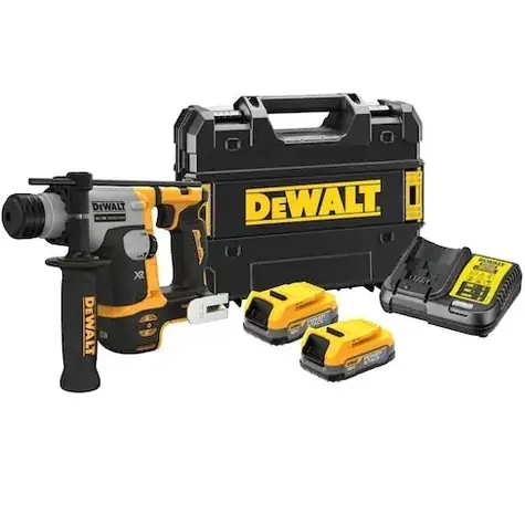 DeWalt DCH172E2T / Aku Vrtací kladivo / 18V / 1.060 ot-min / 4.980 úderů-min / 1.4J / SDS-plus / 2x 1.7 Ah