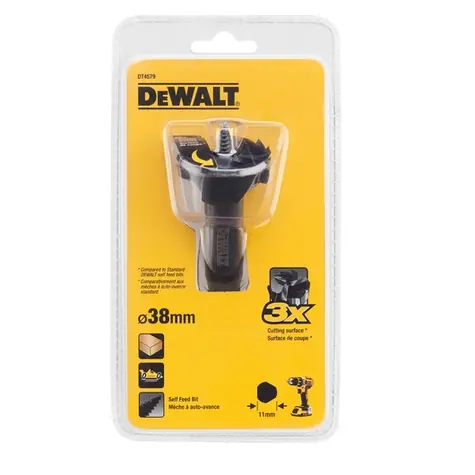 DeWalt DT4579 / Extreme Vrták do dřeva FORSTNER 38mm / Průměr 38 mm / 1ks