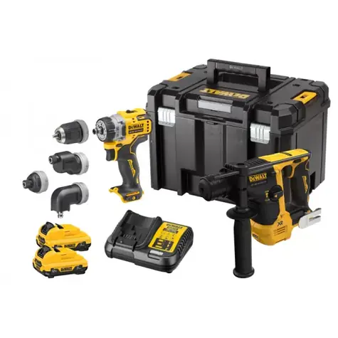 DeWalt DCK2101L2T / Aku sada DeWalt DCD703+DCH072 / 2x Aku 3.0 Ah / 1x Kufr / nabíječka