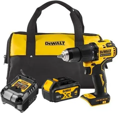 DeWalt DCD709M1 / Aku Bezuhlíková příklepová vrtačka / 18 V XR Li-Ion / 1x 4.0 Ah