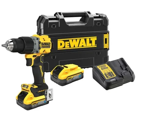 DeWalt DCD805H2T / Aku Bezuhlíková příklepová vrtačka / 18 V Li-Ion / 2x 5.0 Ah