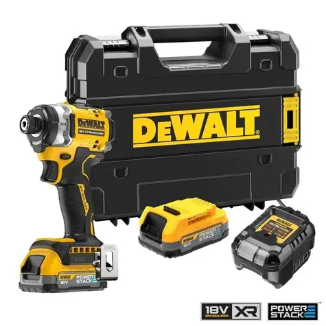 DeWalt DCF860E2T / Aku rázový utahovák s bezuhlíkovým motorem / 18V / 2x 1.7Ah
