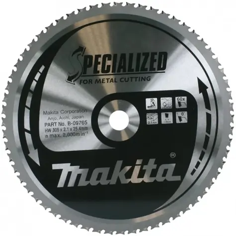 Makita B-33439 SPECIALIZED / pilový kotouč na kov / 305x25.4mm / 60 zubů