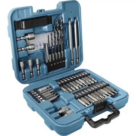 Makita D-58877 Sada bitů a vrtáků v plastovém kufru 42 ks