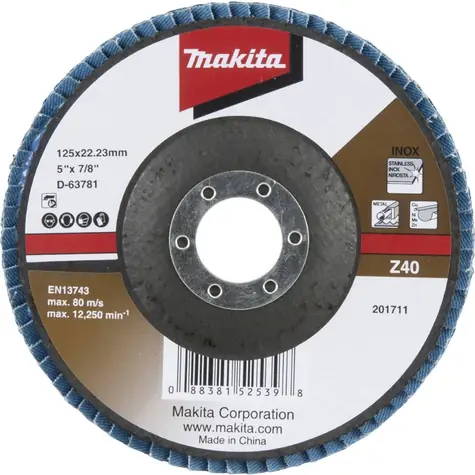 Makita D-63781 Lamelový kotouč 125 x 22.23 mm / Z40